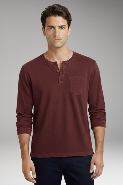 Men's Round Neck T-Shirt With Chest Pocket