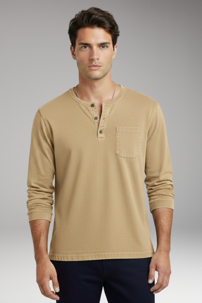 Men's Round Neck T-Shirt With Chest Pocket