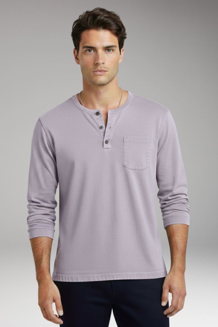 Men's Round Neck T-Shirt With Chest Pocket