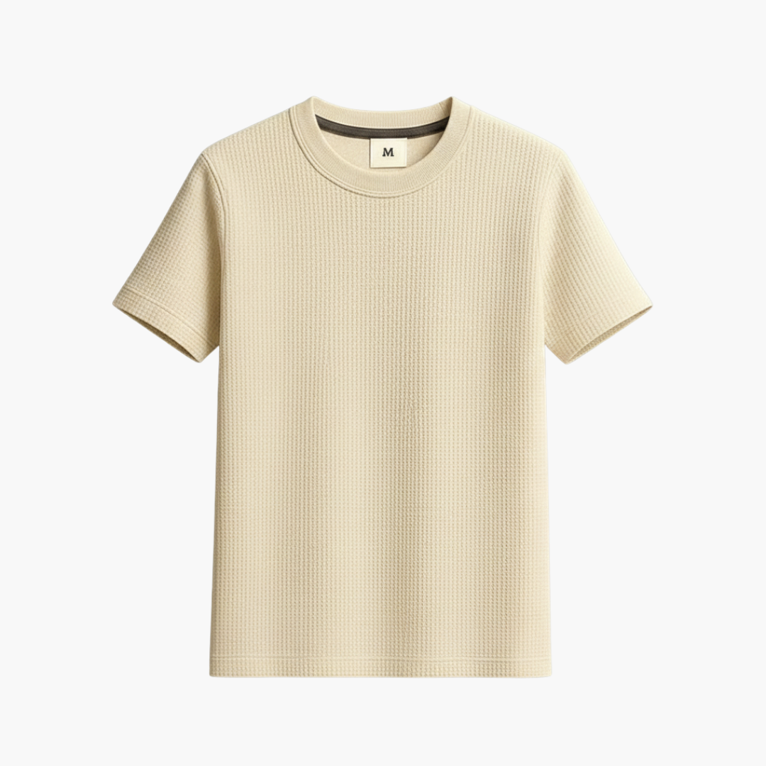 Men's Waffle Knit T-Shirt - VibreMode
