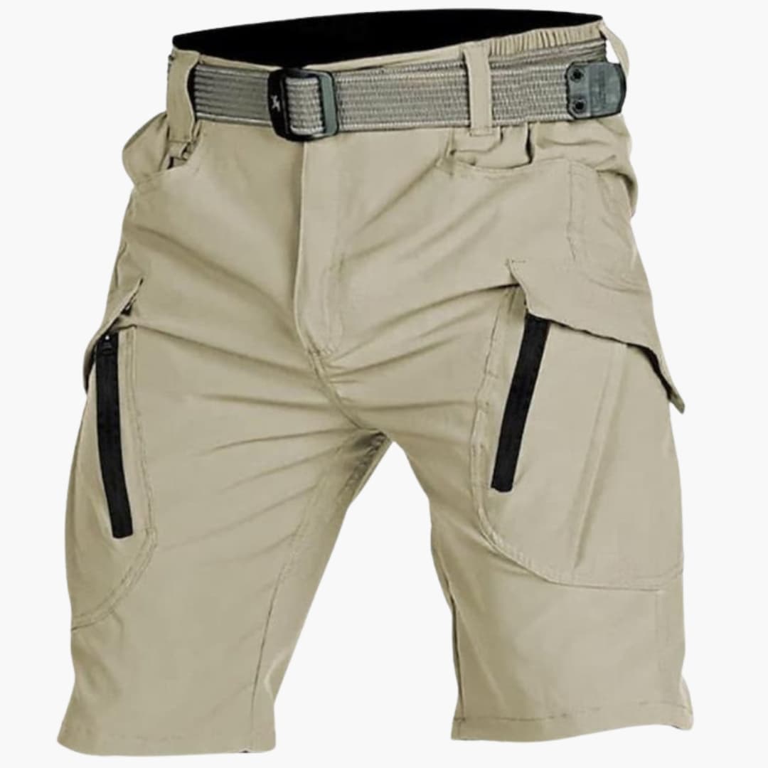 Men's Tactical Cargo Shorts With Belt - VibreMode