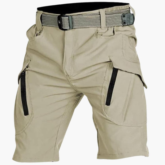Men's Tactical Cargo Shorts With Belt - VibreMode