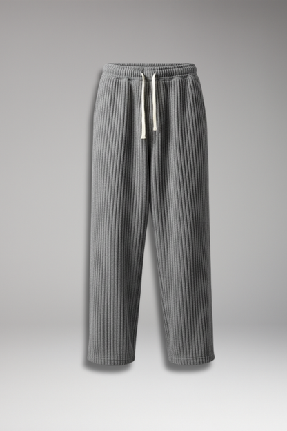 Men's Relaxed Fit Sweatpants Textured Streetwear Style - VibreMode