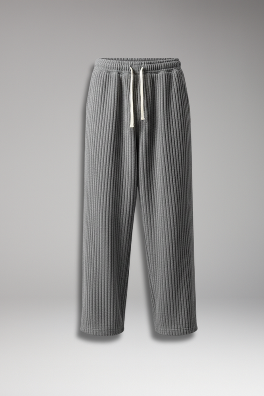 Men's Relaxed Fit Sweatpants Textured Streetwear Style - VibreMode