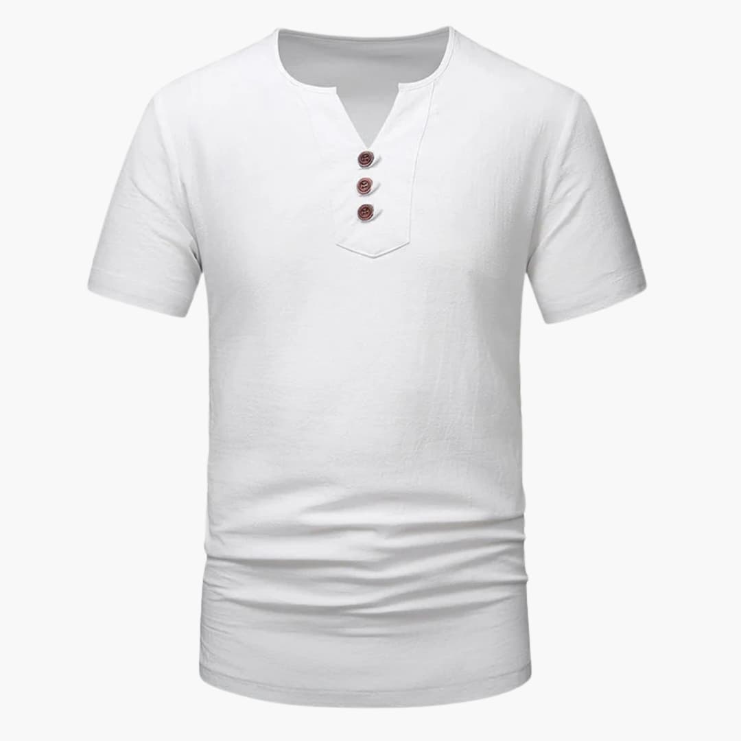 Men's Short Sleeve Henley T-Shirt