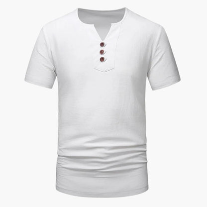 Men's Short Sleeve Henley T-Shirt