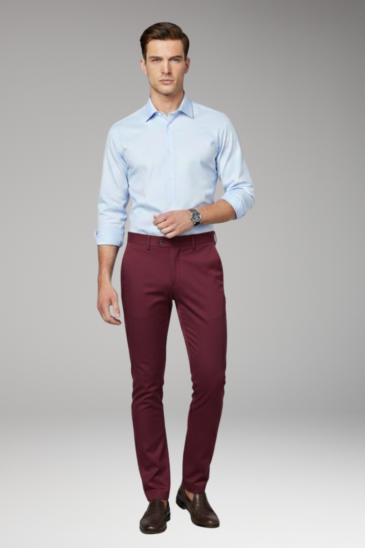 Men's Slim Fit Stretch Trousers