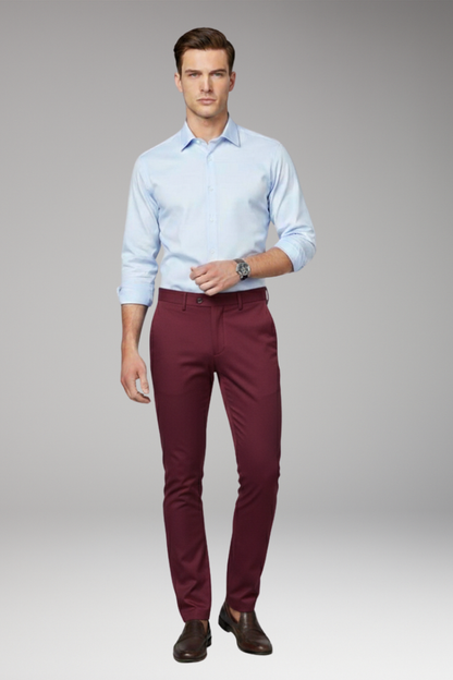 Men's Slim Fit Stretch Trousers