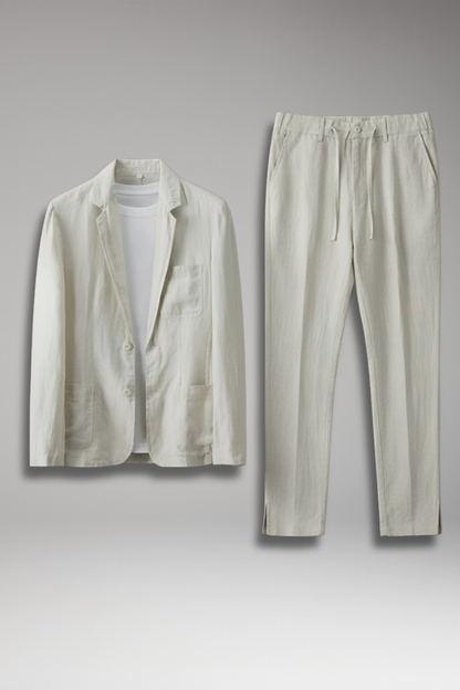 Men's Blazer Suit Elastic Pants Set - VibreMode