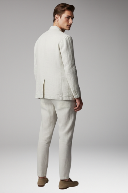 Men's Blazer Suit Elastic Pants Set