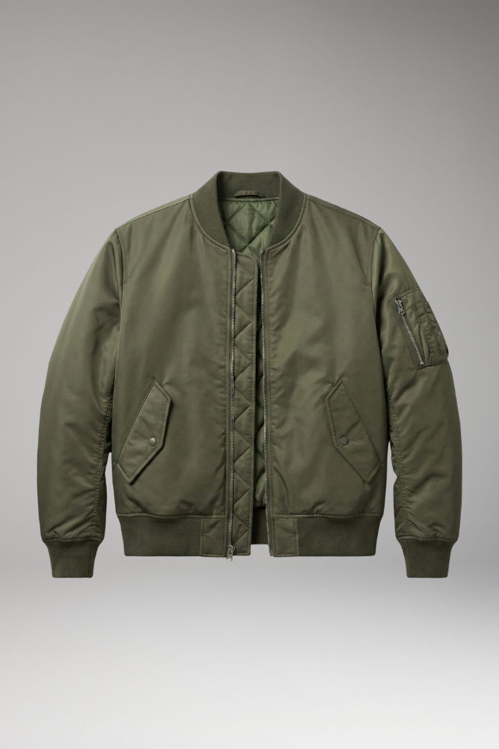 Men's Bomber Jacket Zipper Multi Pockets - VibreMode