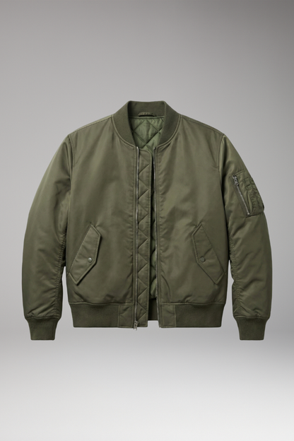 Men's Bomber Jacket Zipper Multi Pockets - VibreMode