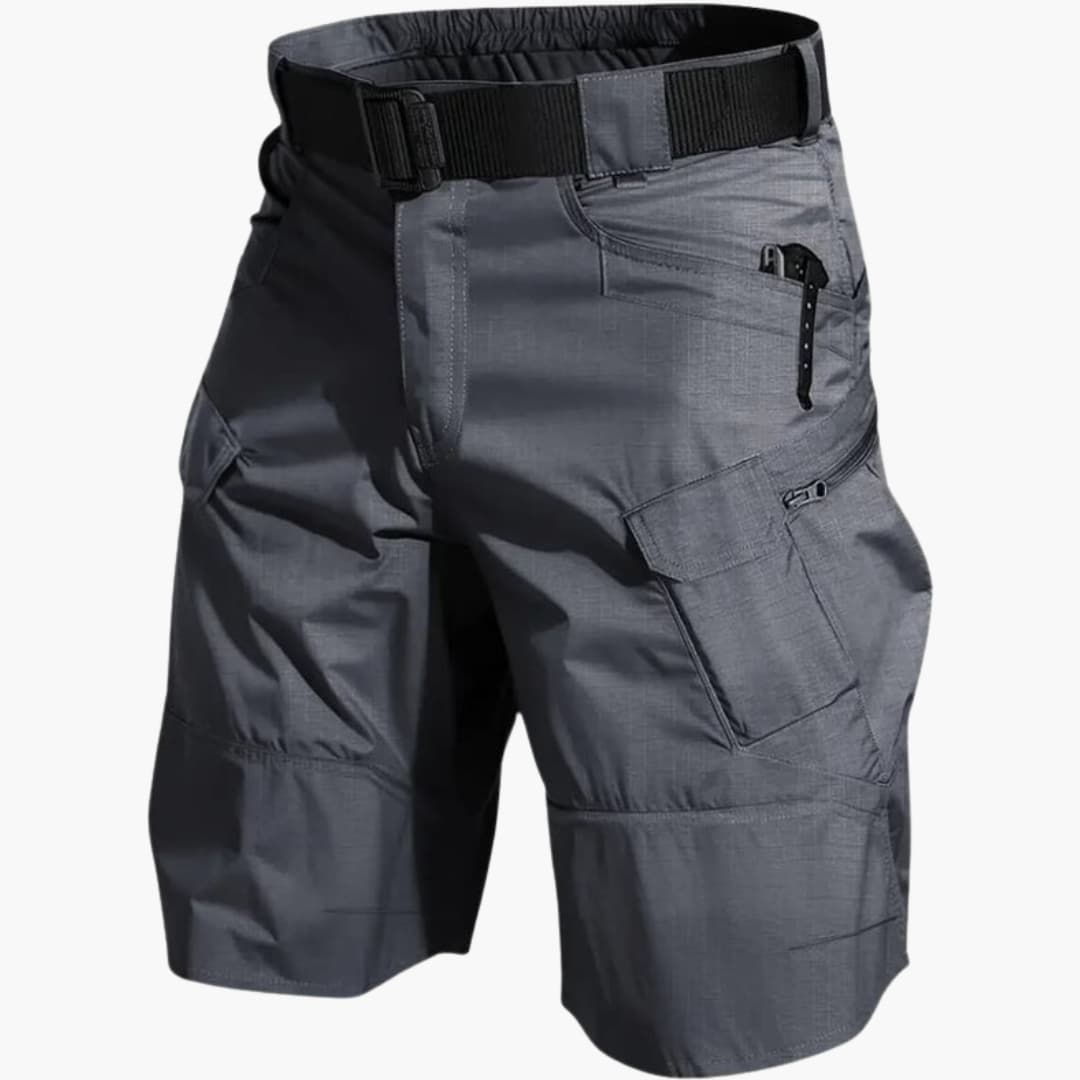 Men's Cargo Shorts Elastic Waist Flap Pockets - VibreMode