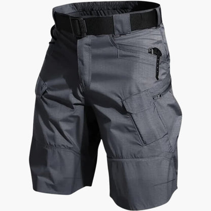 Men's Cargo Shorts Elastic Waist Flap Pockets - VibreMode