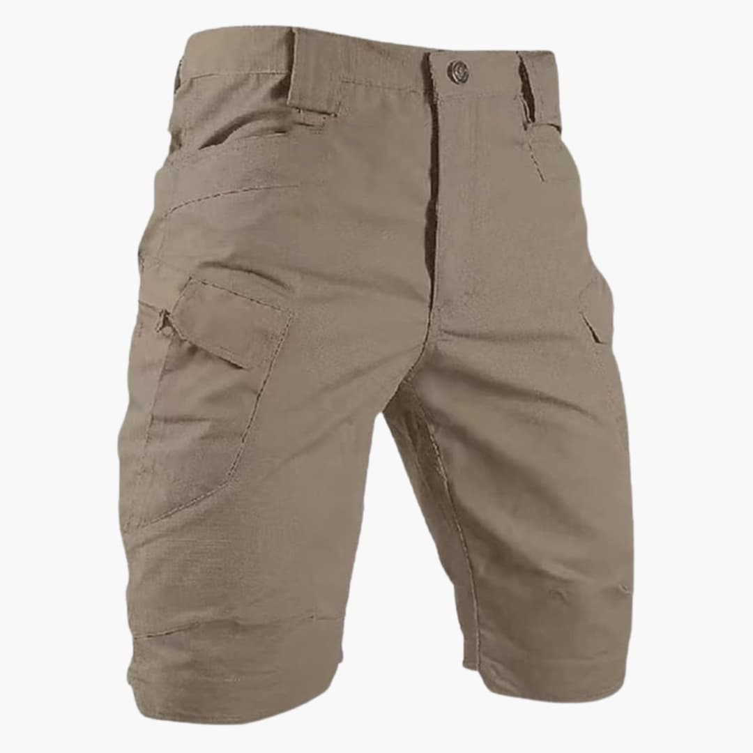 Men's Cargo Shorts Elastic Waist Flap Pockets
