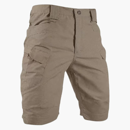 Men's Cargo Shorts Elastic Waist Flap Pockets