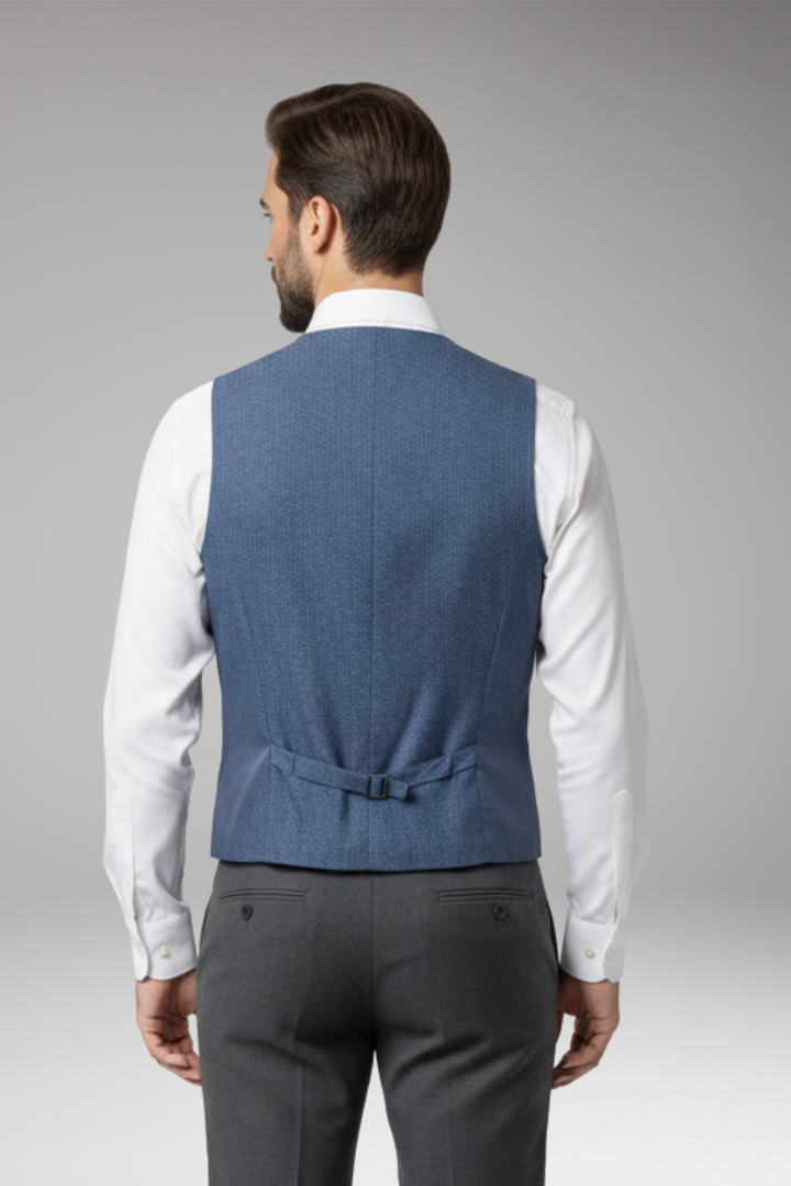 Men's V-Neck Button Vest