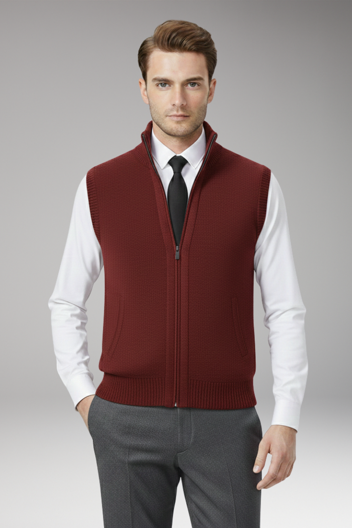 Men's Zip Vest Straight Fit