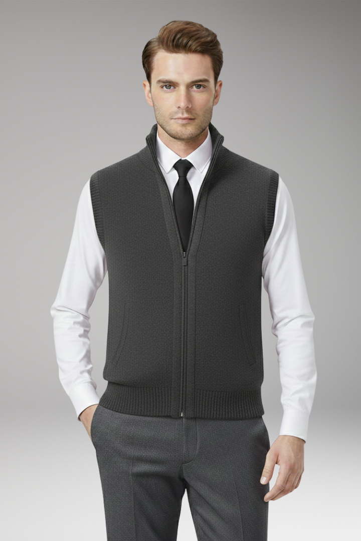 Men's Zip Vest Straight Fit
