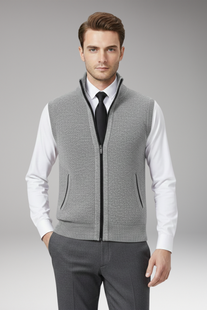 Men's Zip Vest Straight Fit