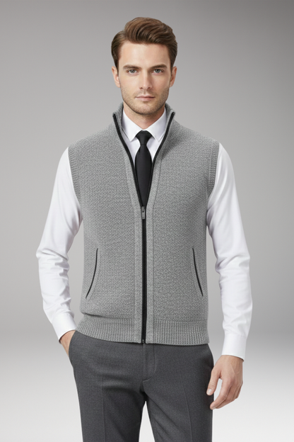 Men's Zip Vest Straight Fit