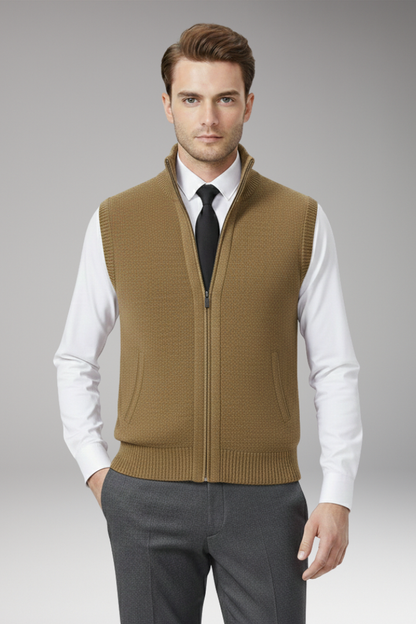 Men's Zip Vest Straight Fit