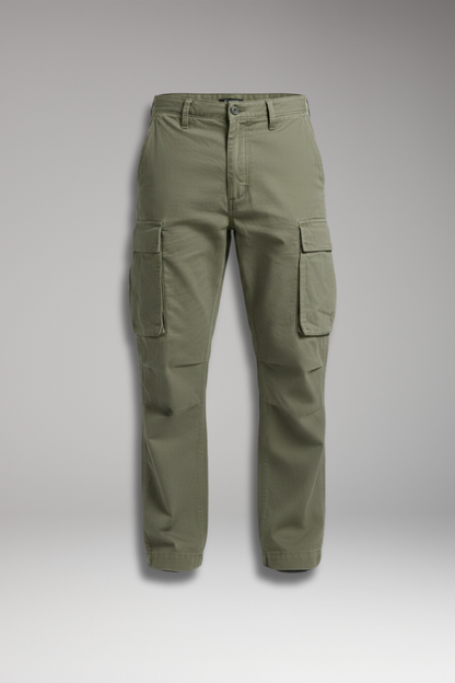 Men's Straight Fit Cargo Pants Multi-Pocket - VibreMode