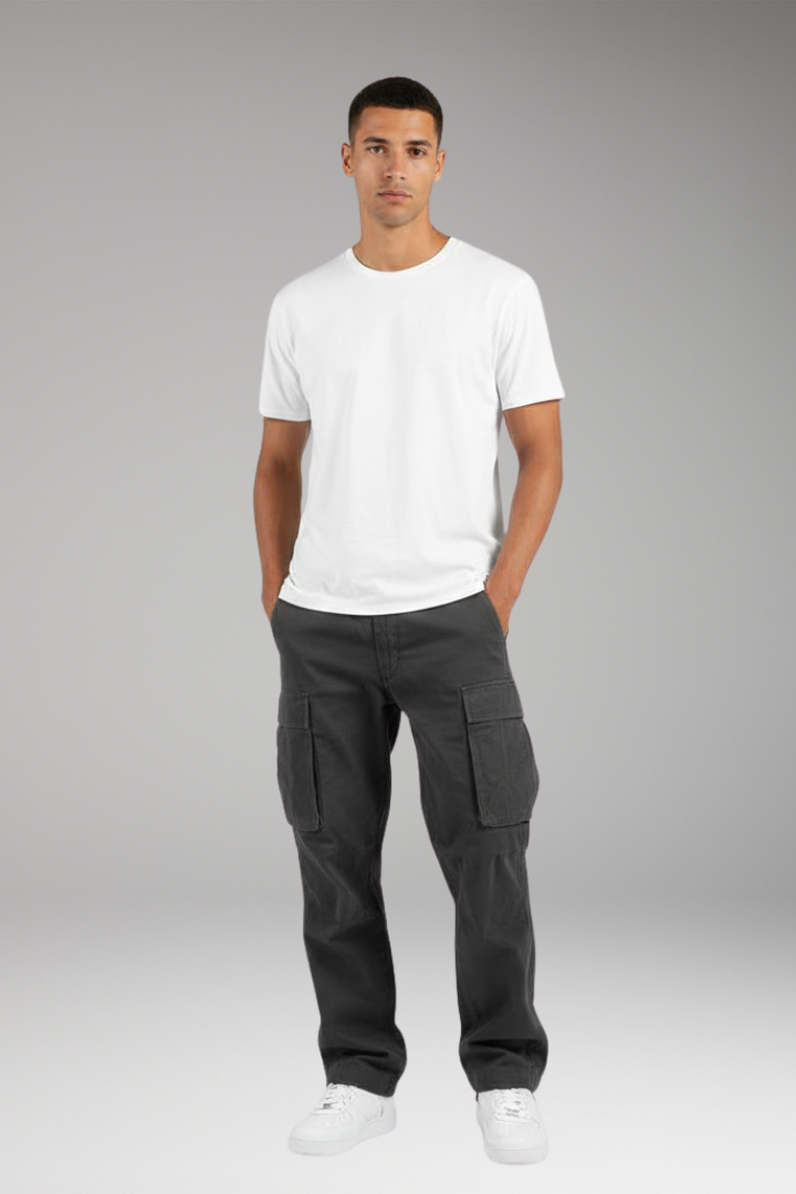 Men's Straight Fit Cargo Pants Multi-Pocket