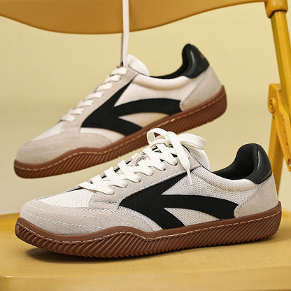 Men's Retro Suede Leather Patchwork Sneakers