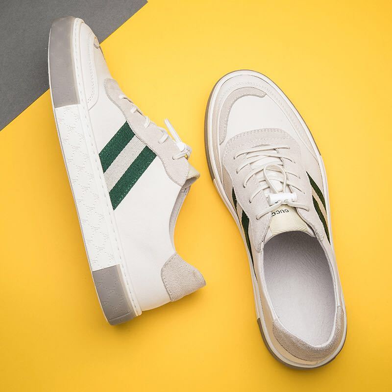 Men's Leather Sneakers Comfortable Everyday Walking Shoes