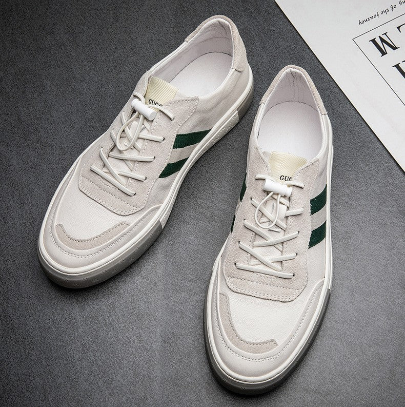 Men's Leather Sneakers Comfortable Everyday Walking Shoes