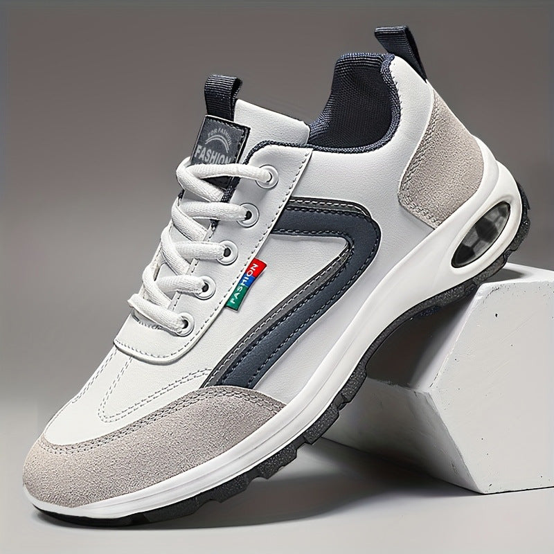 Men's Athletic Shoes Synthetic Leather Comfortable Slip Resistant Sneakers - VibreMode