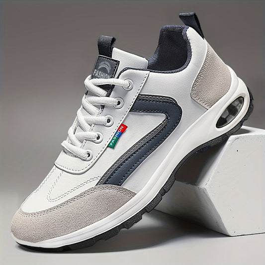 Men's Athletic Shoes Synthetic Leather Comfortable Slip Resistant Sneakers - VibreMode