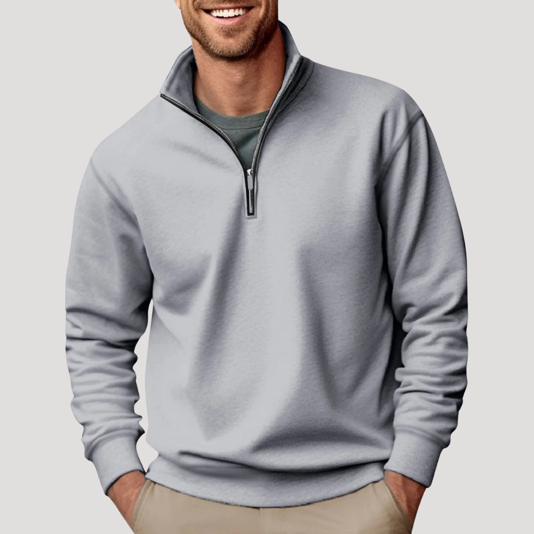 Men's Relaxed Fit Quarter Zip Sweater