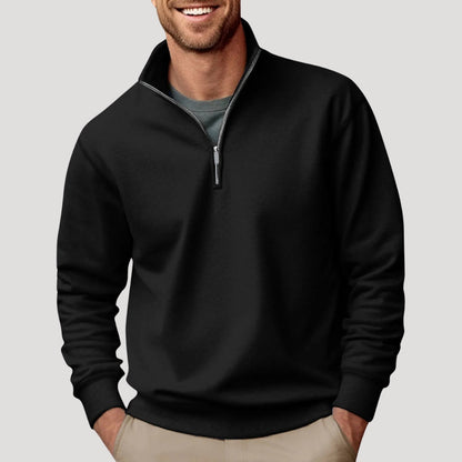 Men's Relaxed Fit Quarter Zip Sweater