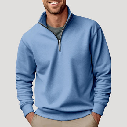 Men's Relaxed Fit Quarter Zip Sweater