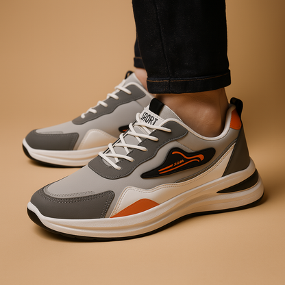 Men's Airy Knit Sneakers Lightweight Comfort Walk Shoes