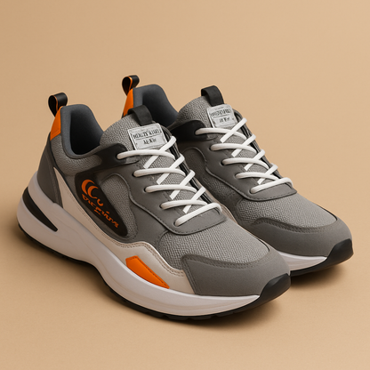 Men's Airy Knit Sneakers Lightweight Comfort Walk Shoes