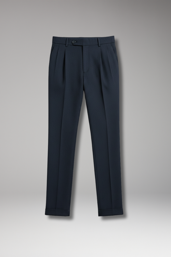 Men's Pleated Work Pants High Waist - VibreMode