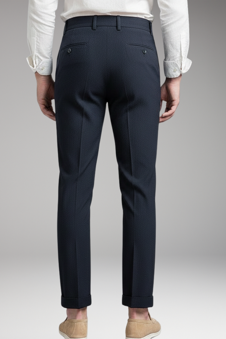 Men's Pleated Work Pants High Waist