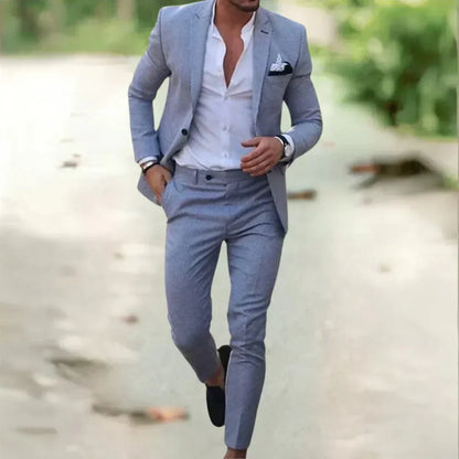 Tailored Men's Slim Fit Business Suit Set
