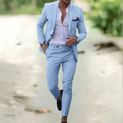 Tailored Men's Slim Fit Business Suit Set