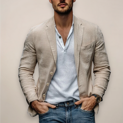 Casual Linen Men's Summer Jacket