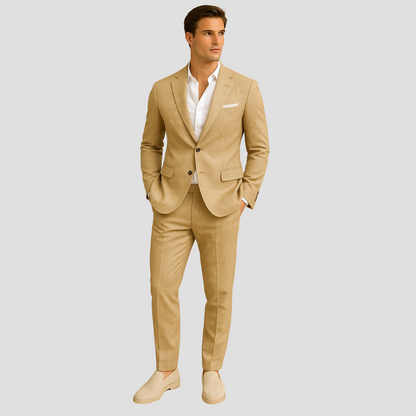 Slim Fit Men's 2 Button Spring Suit Set