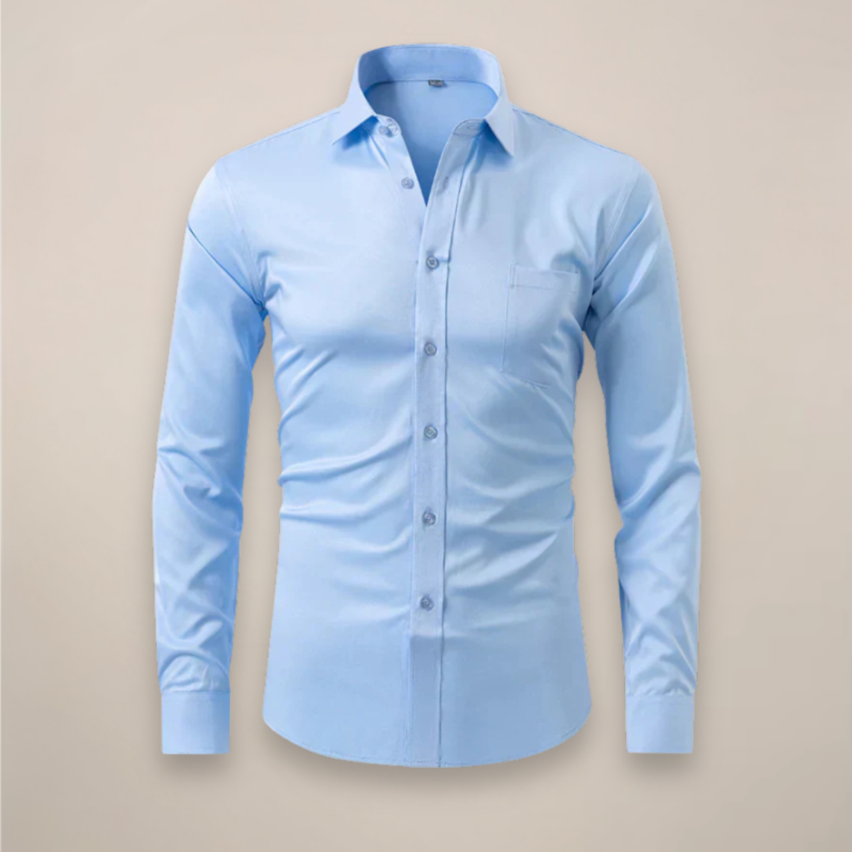 Classic Men's Lightweight White Dress Shirt