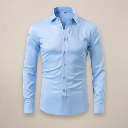 Classic Men's Lightweight White Dress Shirt