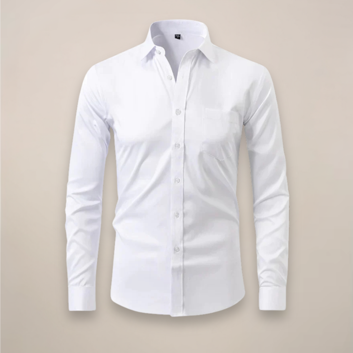 Classic Men's Lightweight White Dress Shirt