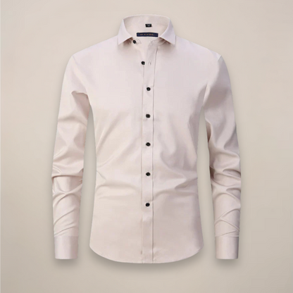 Classic Men's Lightweight White Dress Shirt