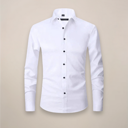 Classic Men's Lightweight White Dress Shirt