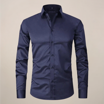 Classic Men's Lightweight White Dress Shirt